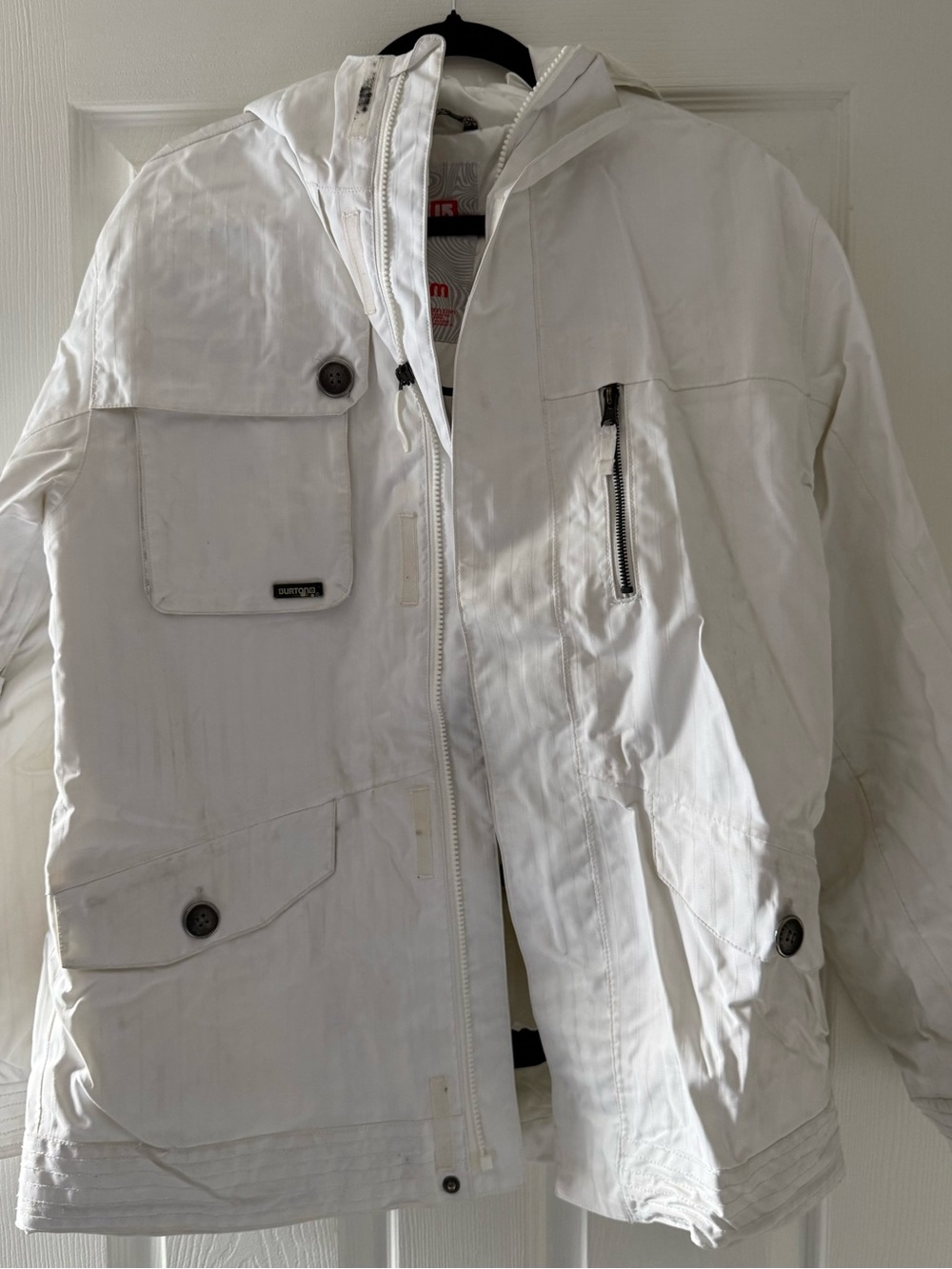 Burton White Snowboard Jacket – Men’s Medium